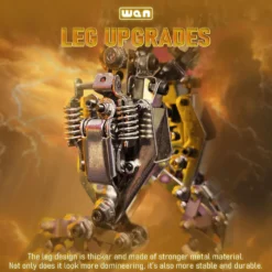 3D Protoss Mecha Metal Model With Light Steampunk DIY Assembly Jigsaw Crafts 1020+Pcs