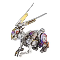 3D Puzzle DIY Model Kit Jigsaw Metal Punk Mechanical Rabbit Model Mechanical Assembly Crafts-500PCS