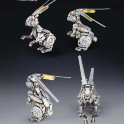 3D Puzzle DIY Model Kit Jigsaw Metal Punk Mechanical Rabbit Model Mechanical Assembly Crafts-500PCS