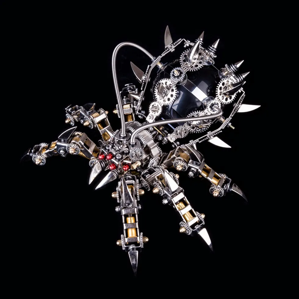 3D Puzzle DIY Model Kit Spider with Bluetooth Speaker Metal Games Creative Gift