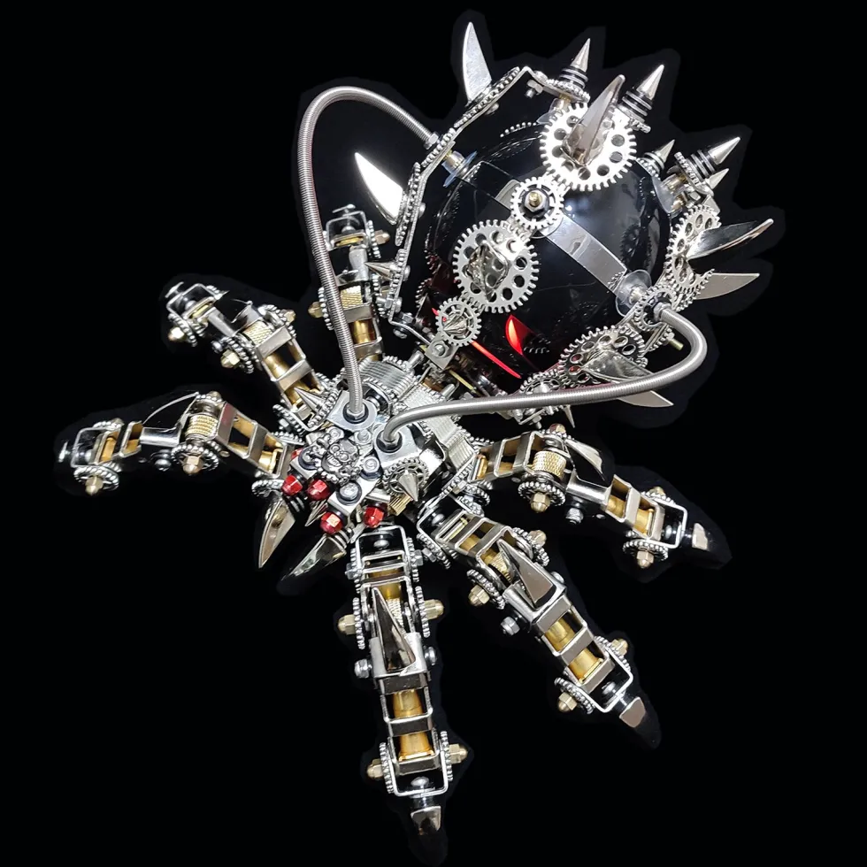 3D Puzzle DIY Model Kit Spider with Bluetooth Speaker Metal Games Creative Gift