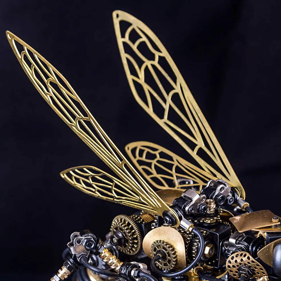 3D Puzzle DIY Model Kit Steampunk Wasp Metal Games Creative Gift