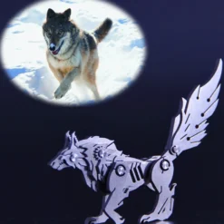 3D Puzzle DIY Model Kit Wolf - Make Your Own Advent Calendar - Creative Gift