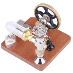 ENGINEDIY Stirling Engine Model with Vertical Flywheel Speed Adjustable | Science Experiment Engine