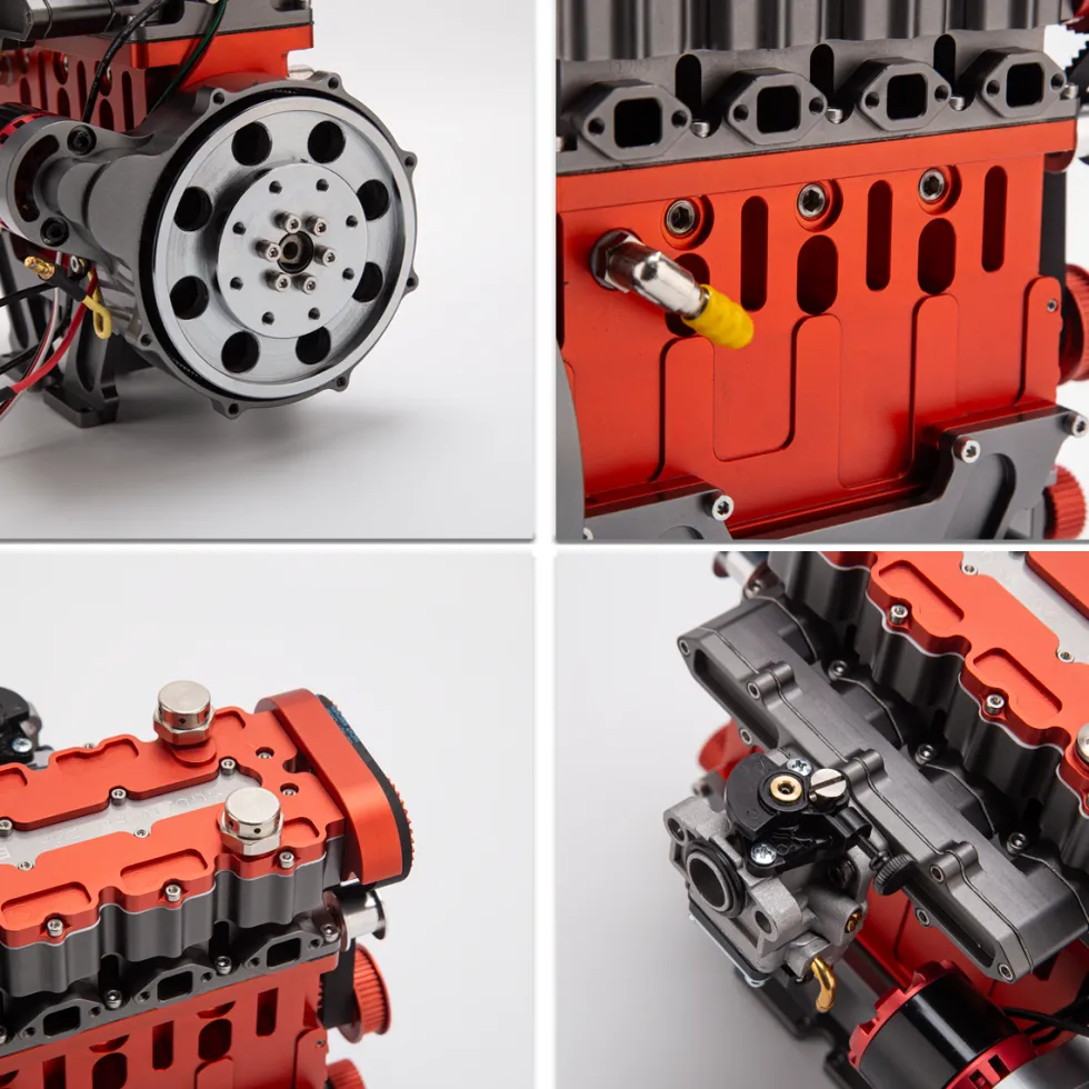 ENJOMOR GS-L4 36cc DOHC L4 Gasoline Engine with Starter Kit and Base - One Key Start