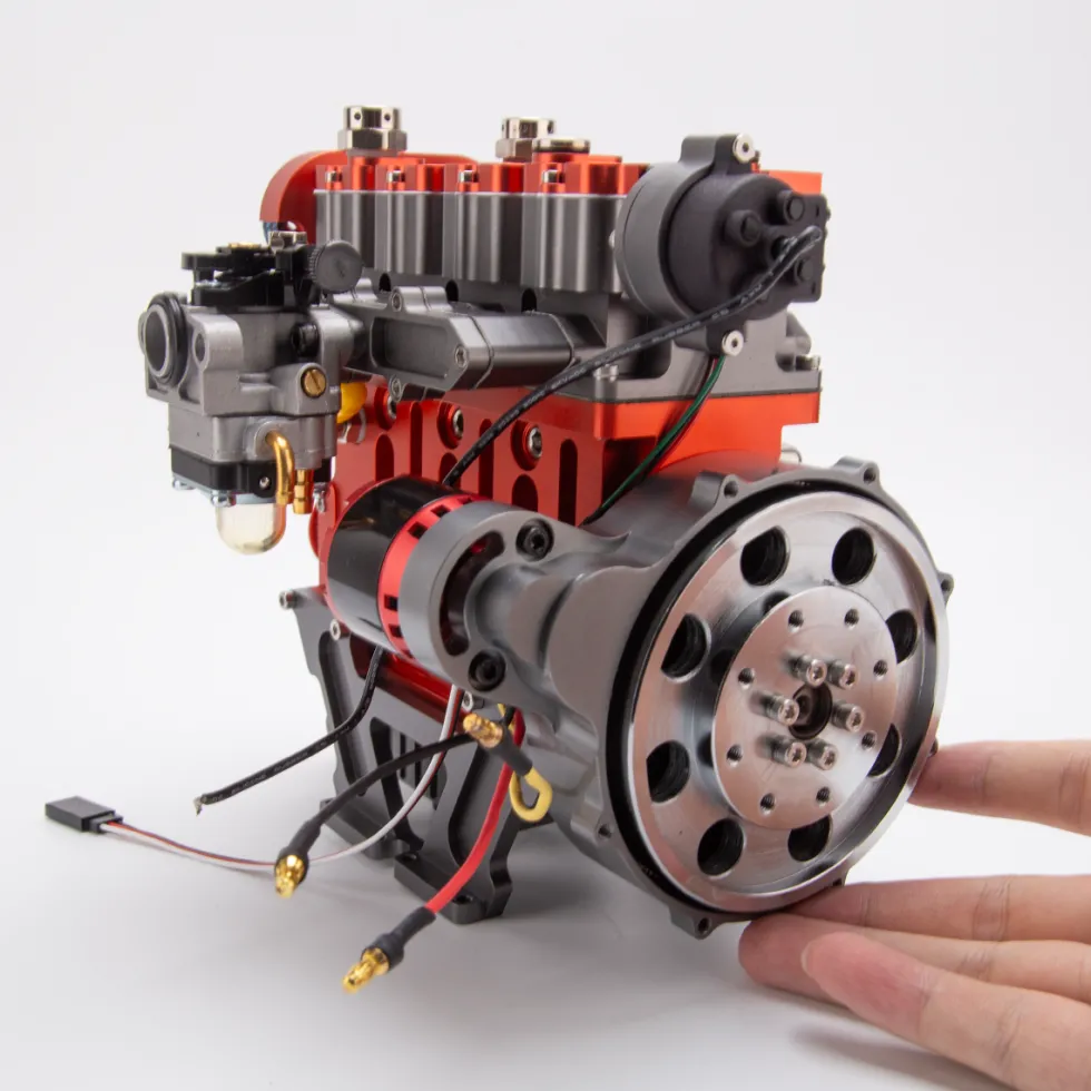 ENJOMOR GS-L4 36cc DOHC L4 Gasoline Engine with Starter Kit and Base - One Key Start