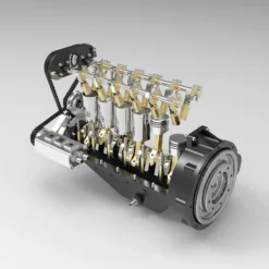 ENJOMOR GS-L6 1/5 Scale 28CC Inline 6-Cylinder DOHC 4-Stroke Water-Cooled Gasoline IC Engine Model