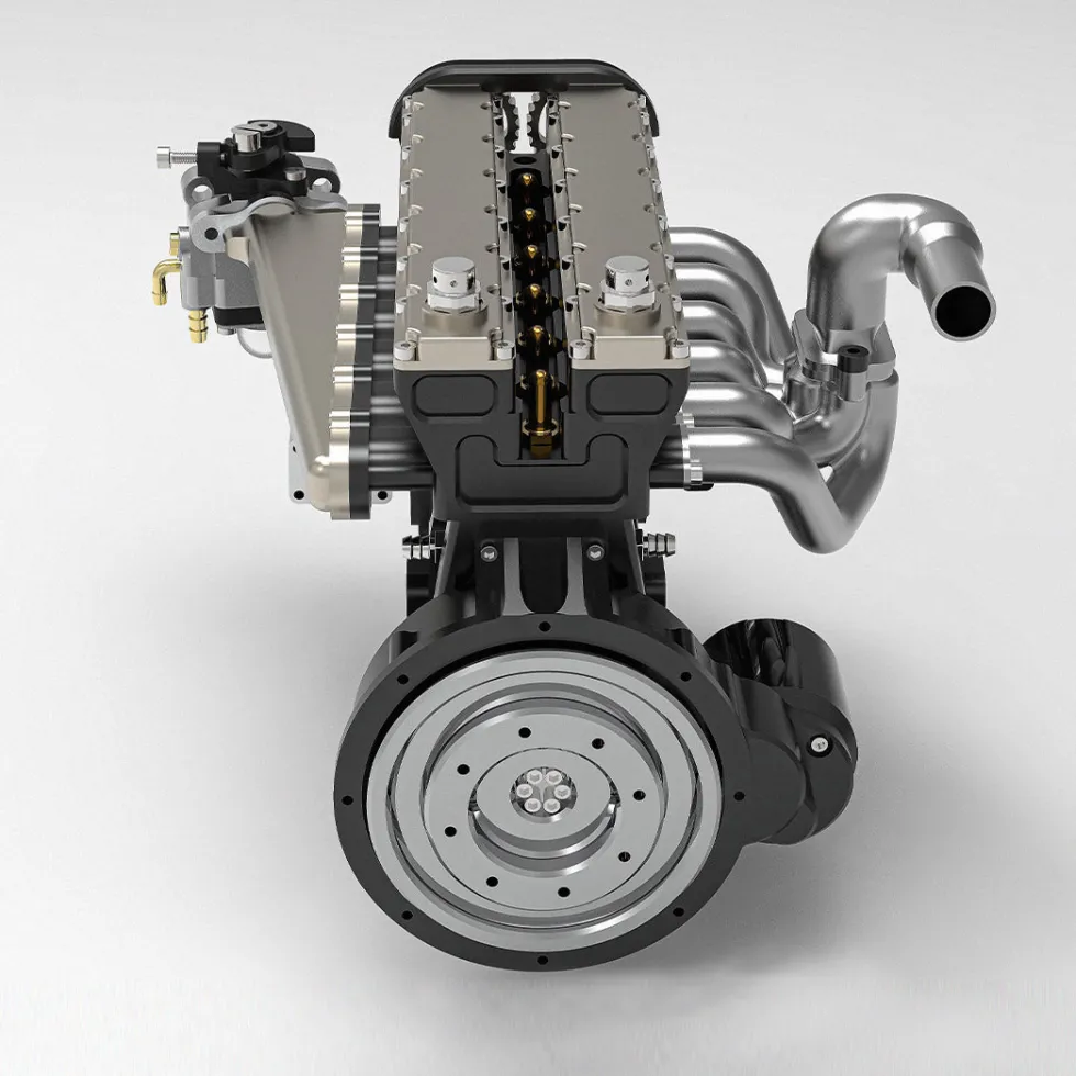 ENJOMOR GS-L6 1/5 Scale 28CC Inline 6-Cylinder DOHC 4-Stroke Water-Cooled Gasoline IC Engine Model