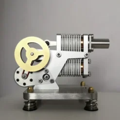 ENJOMOR Mini α Structure Hot-Air Stirling Engine Electric Generator 4000rpm - Gift Collection