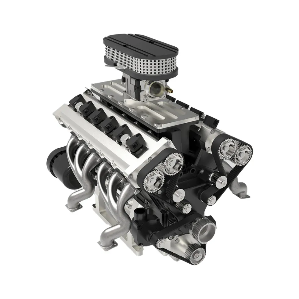 ENJOMOR V12 Engine GS-V12 72CC DOHC 4-Stroke 12-Cylinder 48-Valve Water-Cooled Electric Start Gasoline Engine Model - V12 Engine Model That Works