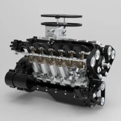 ENJOMOR V12 Engine GS-V12 72CC DOHC 4-Stroke 12-Cylinder 48-Valve Water-Cooled Electric Start Gasoline Engine Model - V12 Engine Model That Works