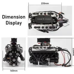 ENJOMOR V12 Engine with Starter Kit and Base - One Key Start