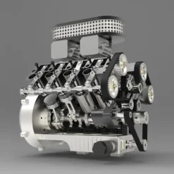 ENJOMOR V8 GS-V8 78CC DOHC Gasoline V8 Engine Model That Works with Starter Kit