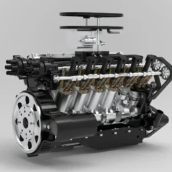 ENJOMOR V12 GS-V12 72CC DOHC Gasoline V12 Engine Model That Works with Starter Kit