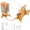 ENJOMOR Watt Steam Engine Reactor Model Steam Pump with Boiler Generator Scientific Educational Toys for Desktop Decor