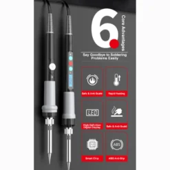 Fast Heating Ceramic Core Soldering Iron Kit for Home Repair Electronics