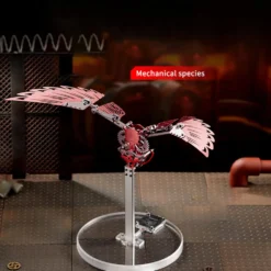 Flaming Shadow 3D Metal Mechanical Ornithopter Assembly Model Kit with Mechanical Transmission