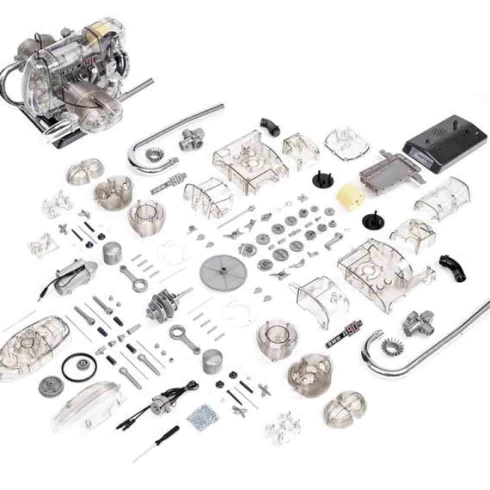 Flat Twin Airhead Engine Model Kit - Build Your Own 2 Cylinder Engine - BMW DIY Assembly Kit