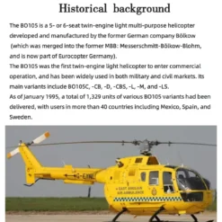 FL500 BO105 500-Class 2.4G 6CH Scale RC Helicopter with L7 Flight Controller & 4-Mode GPS Positioning