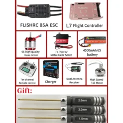 FL500 BO105 500-Class 2.4G 6CH Scale RC Helicopter with L7 Flight Controller & 4-Mode GPS Positioning