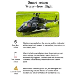 FLISHRC Airwolf Pro FL500 500-Class 6CH Scale RC Helicopter with L7 Flight Controller & 4-Mode GPS, 2.4GHz RTF