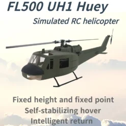 FLISHRC FL500 UH-1 Huey 500-Class 2.4G 6CH Scale RC Helicopter with L7 Flight Controller & 4-Mode GPS Positioning