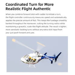 FLYWING BELL-407 470 Size 2.4G 6CH Military RC Helicopter Model With ACE Flight Controller, GPS, Quick Release Rotors and Adjustable Left/Right-Handed Controls (RTF Version)