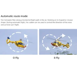 FLYWING EC135 470 Class RC Helicopter Detachable Propellers ADAC 6CH 2.4G with H1 Flight Controller & GPS