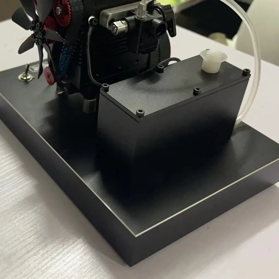 Full Metal One Key Start Stand with Fuel Tank and Fuel Pipe for SEMTO ST-NF2, TOYAN L200AC, OTTO MOTOR Engine