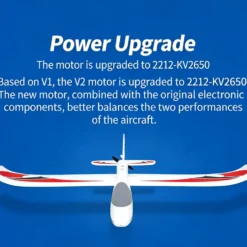 2.4G 4CH EPP Fixed Wing RC Glider, 1280mm Large Wingspan, JST Connector, No Reflex (RTF Version)