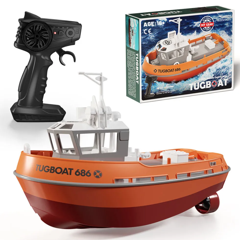 1/72 2.4Ghz RC Electric Tugboat Model RTR Version