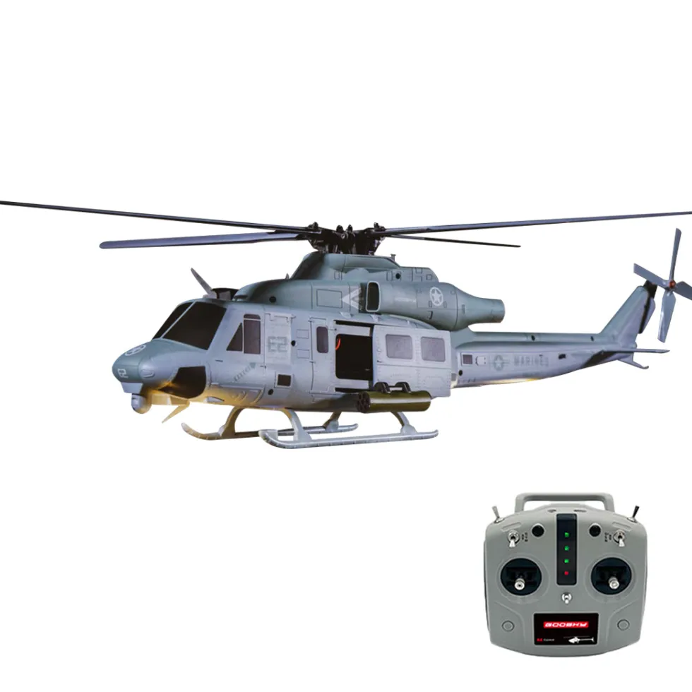 GOOSKY E2 UH-1Y 2.4G 6CH Dual Brushless Direct Drive RC Rescue Simulation Helicopter Model with Lidar positioning