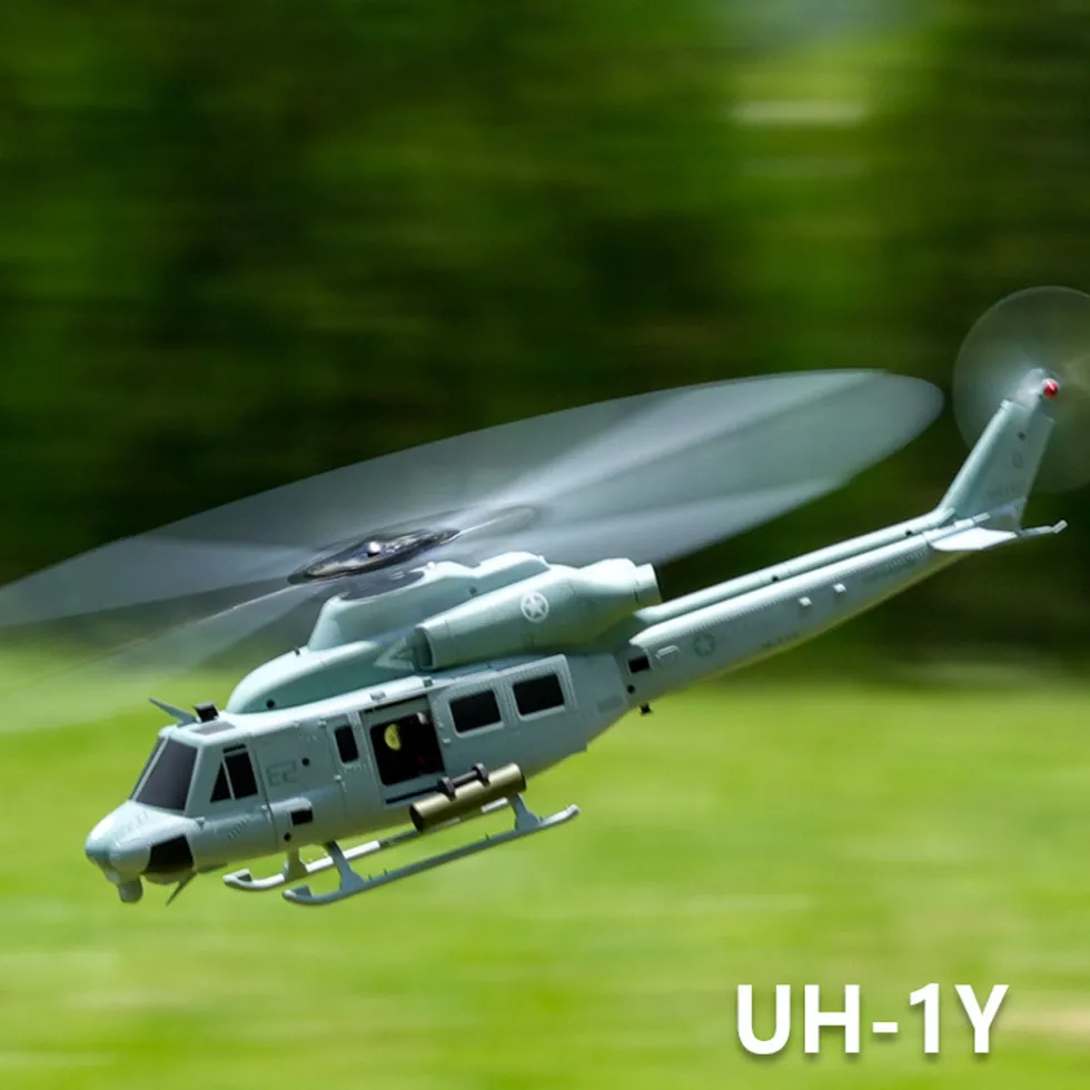 GOOSKY E2 UH-1Y 2.4G RC 6CH Dual Brushless Direct Drive Scale Aerobatic GTS Flight Control Helicopter Model