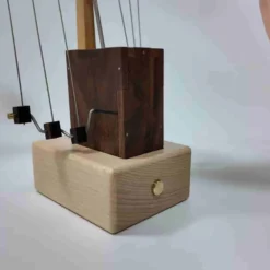 Handcrafted Wooden Western Fire Dragon Dynamic Model - Desktop Stress Relief Display (Non-Music Box)