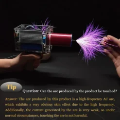 Handheld Tesla Coil with 10cm Long Arc Artificial Lightning Educational Science Experiment