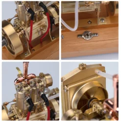H74 5CC 2-cylinder 4 Stroke Water Cooled Gasoline Engine ICE Model Internal Combustion Engine