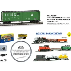 1/87 HO Scale British 0-4-0 Alloy Powered Steam Railway Model