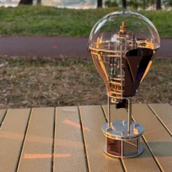 Hot Air Balloon Tourbillon Mechanical Art Sculpture-Kinetic Desk Decor Model, Stress Relief Toy & Creative Gift