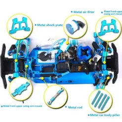 HSP Monster Truck 94188 Chassis Frame with Engine and Remote Control - Building Kit Version