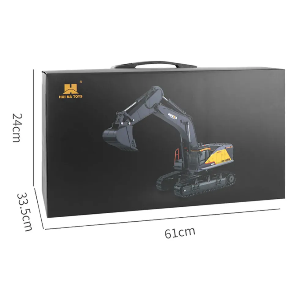 HUINA 1:14 22CH 2.4G RC Excavator Engineering Vehicle Model Alloy Construction Truck Unique Gift Collection