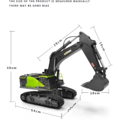 HUINA 1: 14 22CH 2.4G RC Excavator Remote Control Truck Engineering Vehicle Model Unique Gift for Kids, Teens and Adults