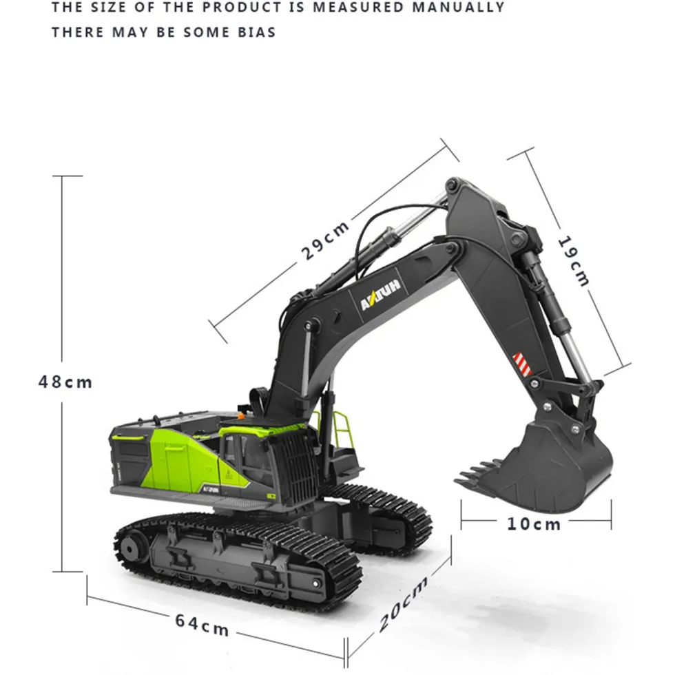 HUINA 1: 14 22CH 2.4G RC Excavator Remote Control Truck Engineering Vehicle Model Unique Gift for Kids, Teens and Adults