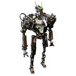 Humanoid-1 3D Metal Future Mech War Machine Model with Articulated Joints & Lights