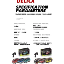 JXC5813B 1/24 Scale 2.4G 4WD Full-Proportional Synchronous RC Car Model
