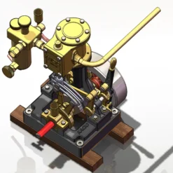 KACIO LS1-14 Single Cylinder Reciprocating Steam Engine Model for Model Ship Model Boat Above 60cm