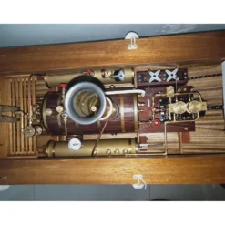 KACIO WS100L 850mL Horizontal Steam Boiler for Model Ship Steam Engine
