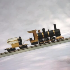 Live Steam Locomotive Model Train Engine 1:87 Ho Scale with Steam Engine Boiler Fuel Tank Track