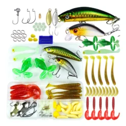 Luminous Fishing Lure Set, Soft & Hard Bionic Lures - 56PCS