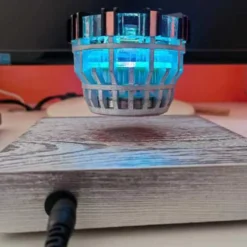 Magnetic Levitation Reactor with Light and Wooden Base Creative Sci-Tech Model