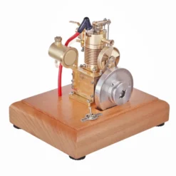 M16B 1.6cc Mini 4 Stroke Gasoline Engine Model Horizontal Air-cooled Single-cylinder Internal Combustion Engine with Wooden Base